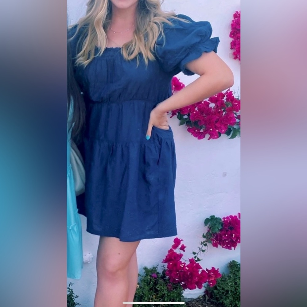 Old Navy Puff Sleeve Eyelet Dress